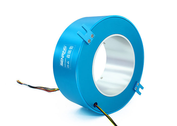 Eléctrico grande del OEM 150RPM a través del alambre del anillo colectando del agujero 4 para la maquinaria de cerámica