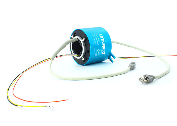 Resbalón rotatorio eléctrico Ring For Gigabit Ethernet del diámetro grande del conector del ODM de Senring