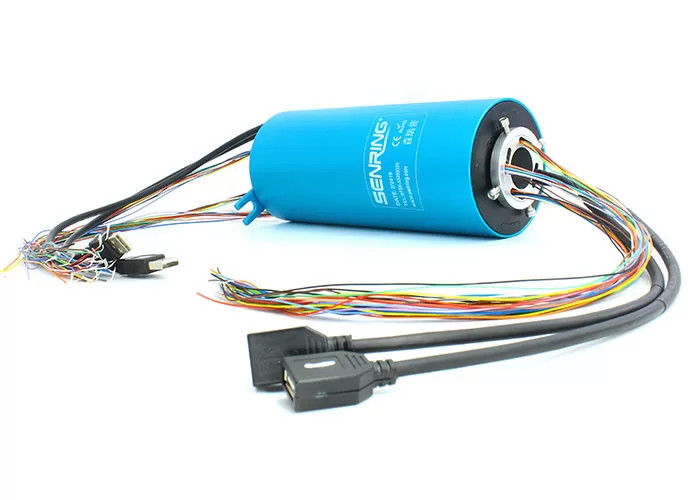 2 circuitos 10A USB Slip Ring Fuente de alimentación para HDMI con fuente de alimentación deslizante