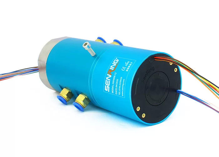 4 pasajes 4 canales Ethernet neumático rotativo conjunto de anillo de resbalón tubo tamaño 6 ~ 8 mm