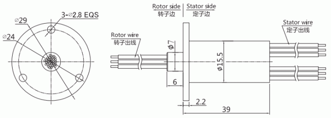 um0155 dibujo del anillo colectando del anillo colectando de la señal de la serie USB3.0 de la serie UM0155